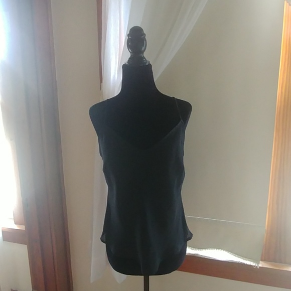 Semi sheer black camisole tank top size 10 - Picture 3 of 8